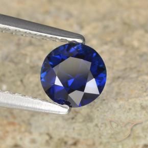 Saphir Bleu foncé naturelle Tour, 0.68 ct, VVS-VS
