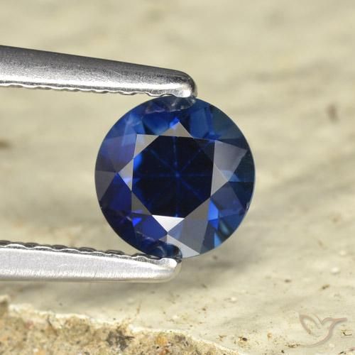 Saphir Bleu crépuscule naturelle Tour, 0.58 ct, VVS-VS