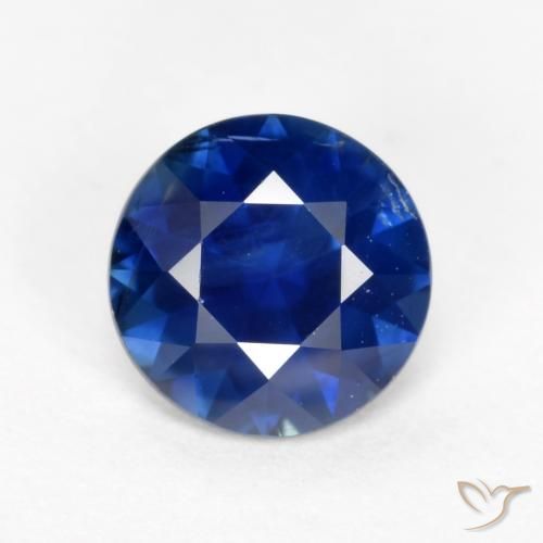 0.61ct Naturel Bleu minuit Saphir, Tour, VS
