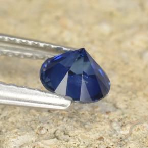 Saphir Bleu crépuscule naturelle Tour, 0.60 ct, VS