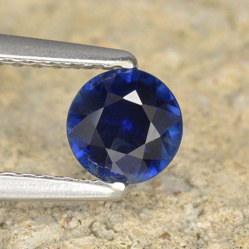 0.56ct Naturel Bleu marine Saphir, Tour, VS
