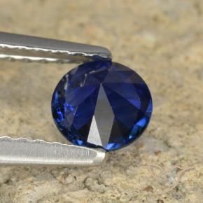 Saphir Bleu foncé naturelle Tour, 0.60 ct, VS