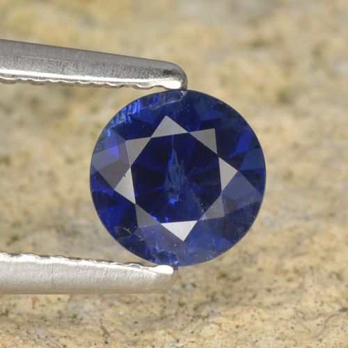 0.60ct Naturel Bleu marine Saphir, Tour, VS