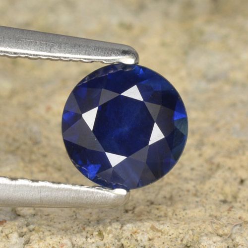 0.60ct Naturel Bleu marine Saphir, Tour, VS