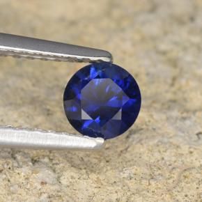 Saphir Bleu foncé naturelle Tour, 0.57 ct, VVS-VS