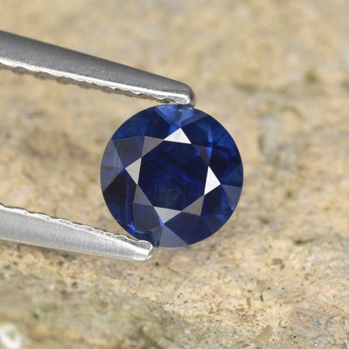 0.64ct Naturel Bleu crépuscule Saphir, Tour, VVS-VS