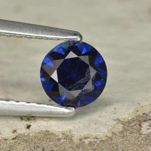 0.67ct Naturel Bleu crépuscule Saphir, Tour, VS