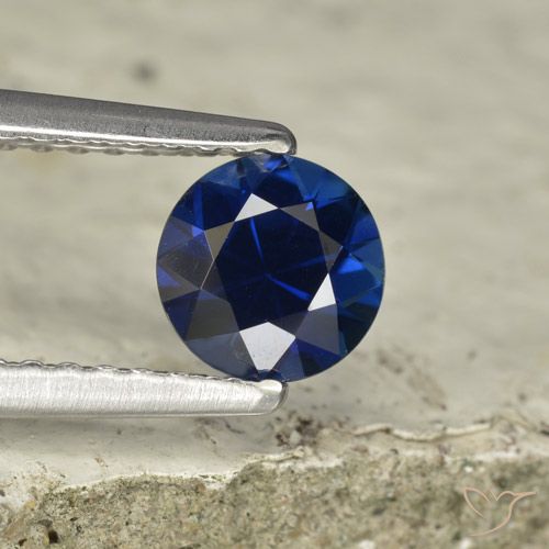 Saphir Bleu crépuscule naturelle Tour, 0.73 ct, VVS-VS