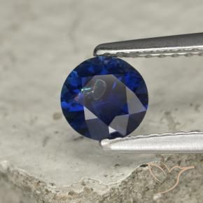Saphir Bleu foncé naturelle Tour, 0.73 ct, VS