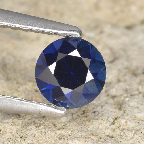 0.66ct Naturel Bleu crépuscule Saphir, Tour, VVS