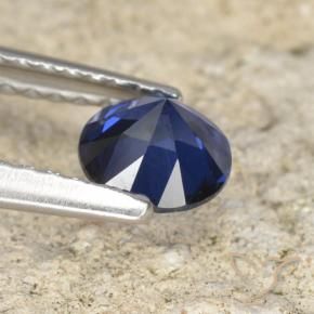 Saphir Bleu crépuscule naturelle Tour, 0.66 ct, VVS
