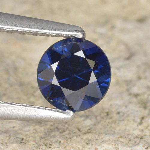 0.62ct Naturel Bleu marine Saphir, Tour, VVS