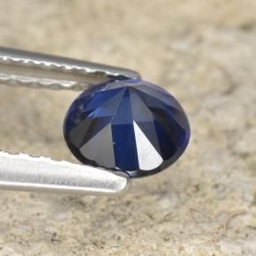 Saphir Bleu marine naturelle Tour, 0.62 ct, VVS