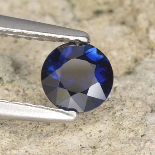 Saphir Bleu crépuscule naturelle Tour, 0.55 ct, VVS