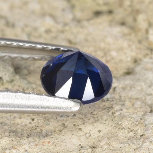 Saphir Bleu crépuscule naturelle Tour, 0.55 ct, VVS