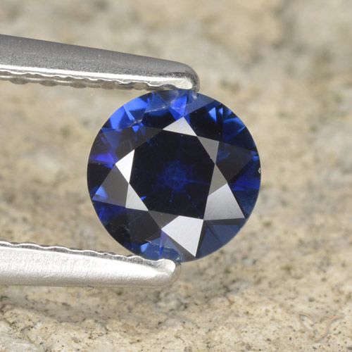 0.52ct Naturel Bleu marine Saphir, Tour, VVS