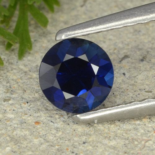0.53ct Naturel Bleu marine Saphir, Tour, VVS