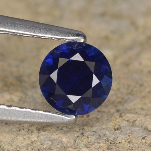 0.56ct Naturel Bleu marine Saphir, Tour, VVS-VS