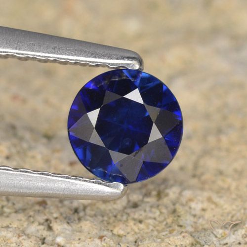 0.50ct Naturel Bleu crépuscule Saphir, Tour, VVS-VS