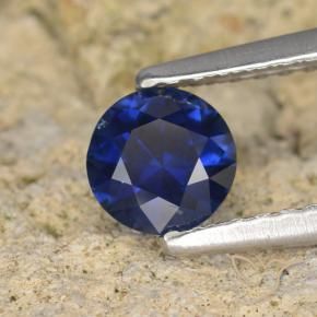 Saphir Bleu foncé naturelle Tour, 0.55 ct, VVS-VS