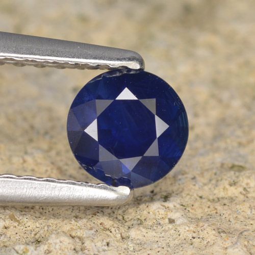 0.59ct Naturel Bleu crépuscule Saphir, Tour, VVS-VS