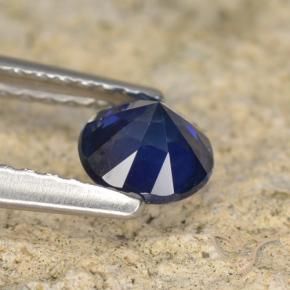 Saphir Bleu crépuscule naturelle Tour, 0.59 ct, VVS-VS
