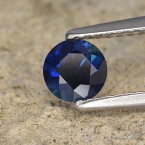 Saphir Bleu foncé naturelle Tour, 0.58 ct, VVS