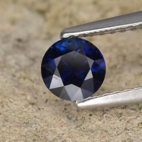 Saphir Bleu foncé naturelle Tour, 0.56 ct, VVS
