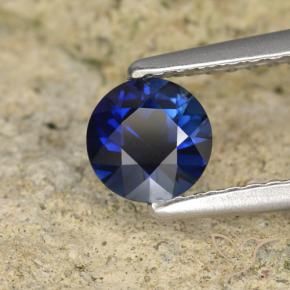 Saphir Bleu foncé naturelle Tour, 0.62 ct, VVS