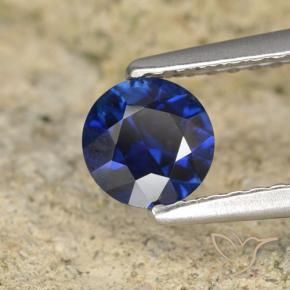 Saphir Bleu foncé naturelle Tour, 0.59 ct, VVS