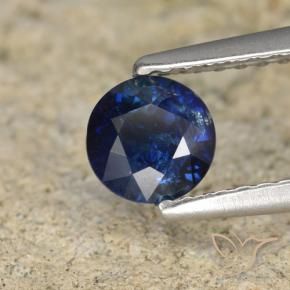 Saphir Bleu marine naturelle Tour, 0.62 ct, VS-SI