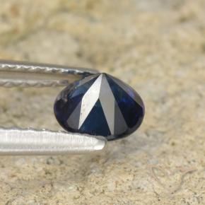Saphir Bleu marine naturelle Tour, 0.62 ct, VS-SI