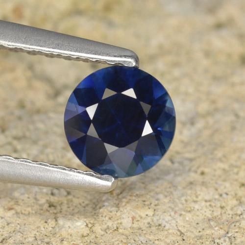 Saphir Bleu crépuscule naturelle Tour, 0.64 ct, VVS