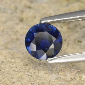 Saphir Bleu foncé naturelle Tour, 0.57 ct, VS