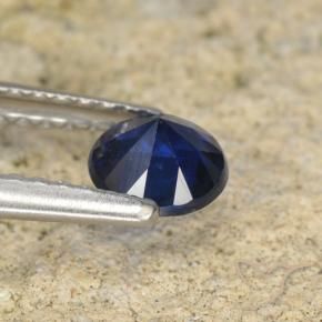 Saphir Bleu foncé naturelle Tour, 0.57 ct, VS