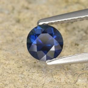 Saphir Bleu foncé naturelle Tour, 0.51 ct, VVS