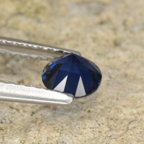 Saphir Bleu foncé naturelle Tour, 0.51 ct, VVS
