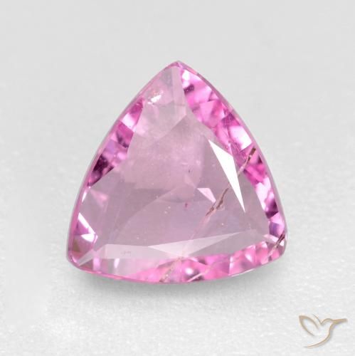 0.74ct Naturel Rose pourpre royal Saphir, Trillion, VS-SI