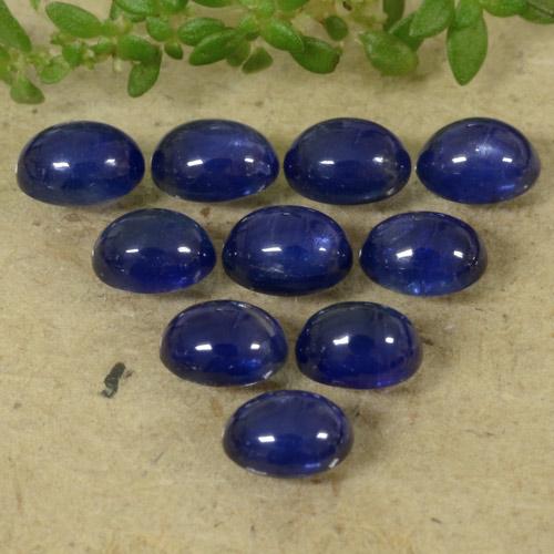 3.10ctw Naturel Bleu crépuscule Saphir, ovale, Translucide