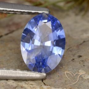 Saphir Bleu naturelle ovale, 0.83 ct, VVS-VS