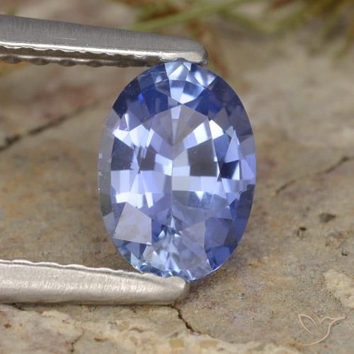 Saphir Bleu marine moyen naturelle ovale, 0.81 ct, VVS-VS