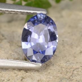 Saphir Bleu marine moyen naturelle ovale, 0.71 ct, VVS-VS
