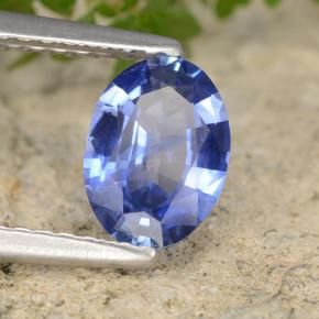 Saphir Bleu naturelle ovale, 0.83 ct, VVS-VS