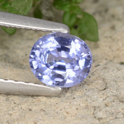0.57ct Naturel Bleu clair Saphir, ovale, VS-SI