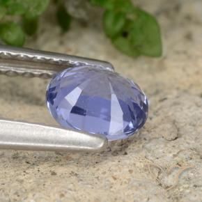 Saphir Bleu clair naturelle ovale, 0.57 ct, VS-SI