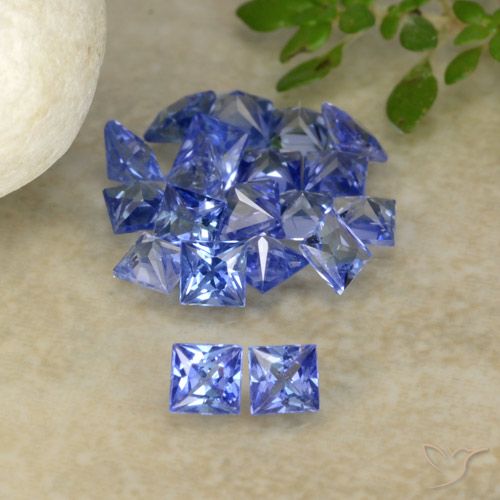 1.92ctw Naturel Bleu pourpre profond Saphir, Carré, VVS-VS