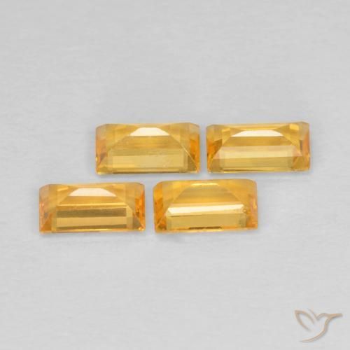 Shop natural 1.09ct Doré moyen-foncé Saphir gems, Baquette, from Madagascar at GemSelect. In stock, global shipping!