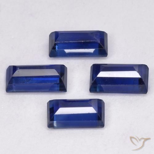 Shop natural 1.63ct Bleu crépuscule Saphir gems, Baquette, from Madagascar at GemSelect. In stock, global shipping!