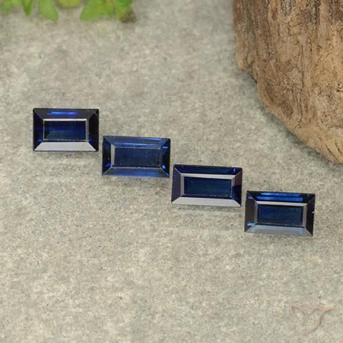 Shop natural 1.57ct Bleu crépuscule Saphir gems, Baquette, from Madagascar at GemSelect. In stock, global shipping!