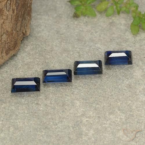 Shop natural 1.57ct Bleu crépuscule Saphir gems, Baquette, from Madagascar at GemSelect. In stock, global shipping!